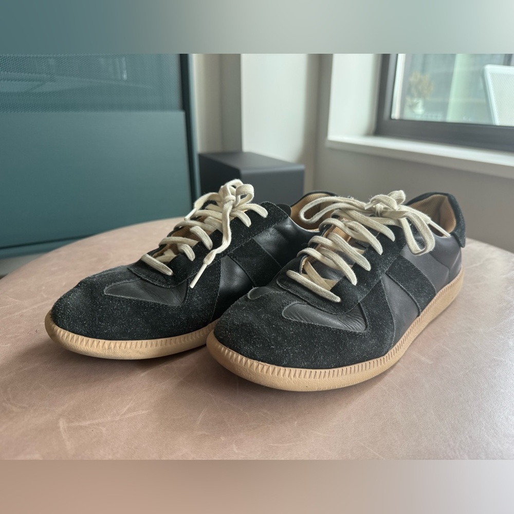 Oliver Cabell GAT Black and Tan Trainers